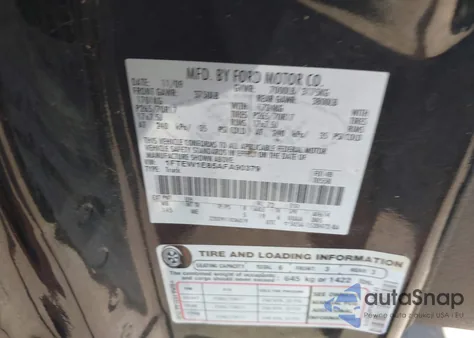 2010 Ford F-150 Xl/Xlt from USA, damaged, VIN 1FTEW1E85AFA90379